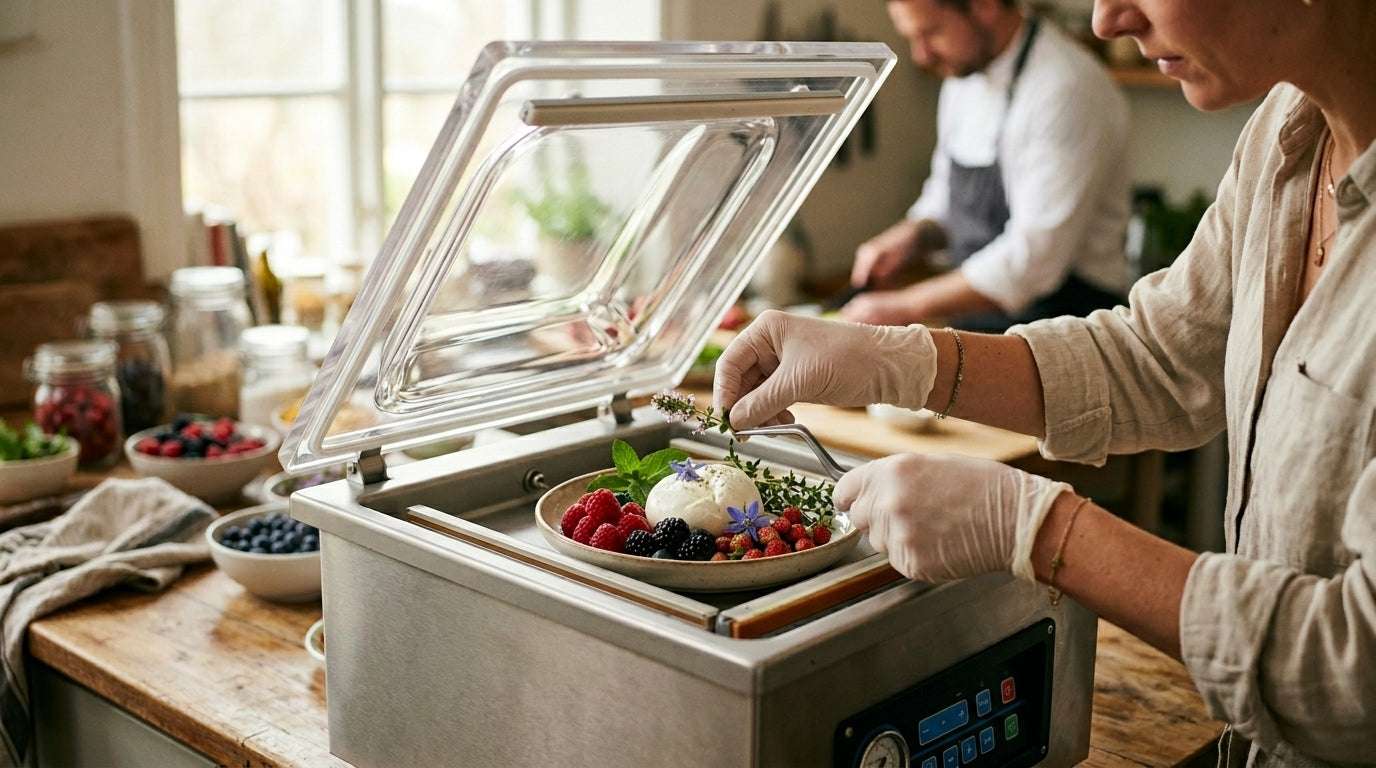 Machine à cloche : sceller sans écraser les aliments délicats