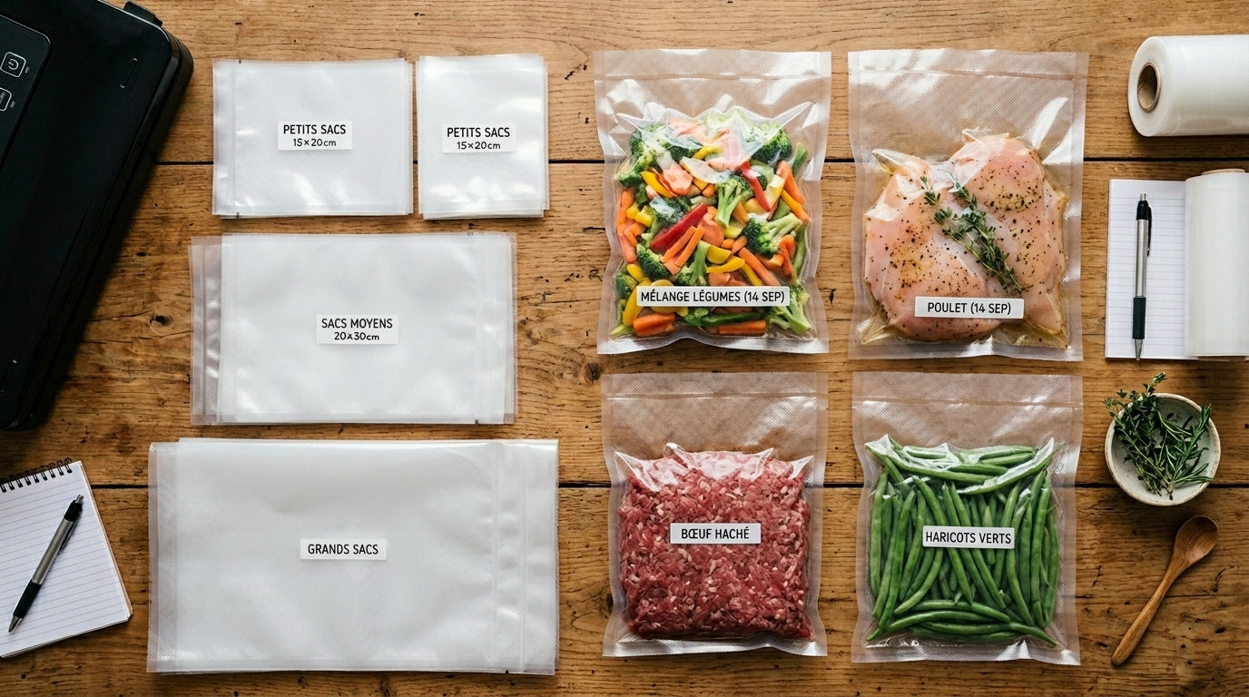 Sacs sous vide