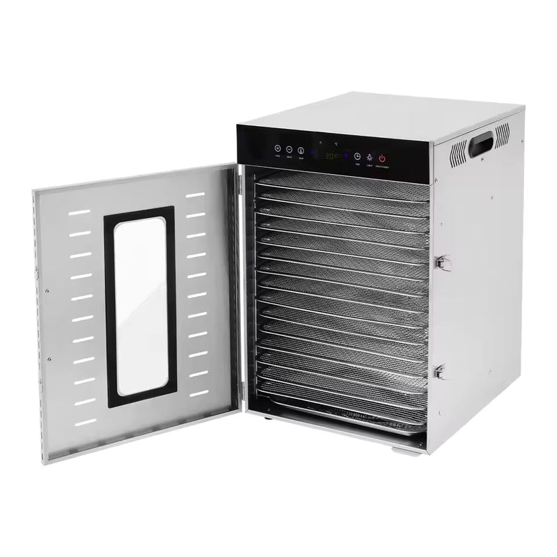 Déshydrateur alimentaire grande capacité inox 304 — 16 plateaux 1350W