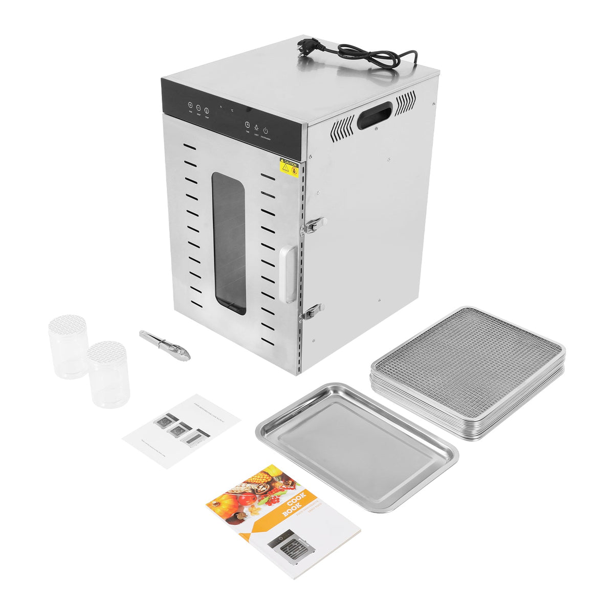 Déshydrateur alimentaire grande capacité inox 304 — 16 plateaux 1350W