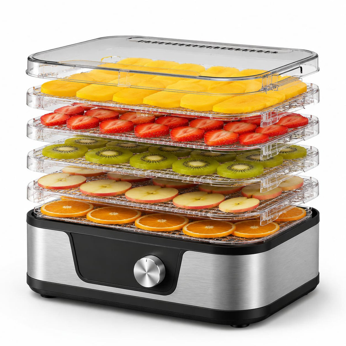 Déshydrateur alimentaire compact 5 plateaux 380W (sans BPA)