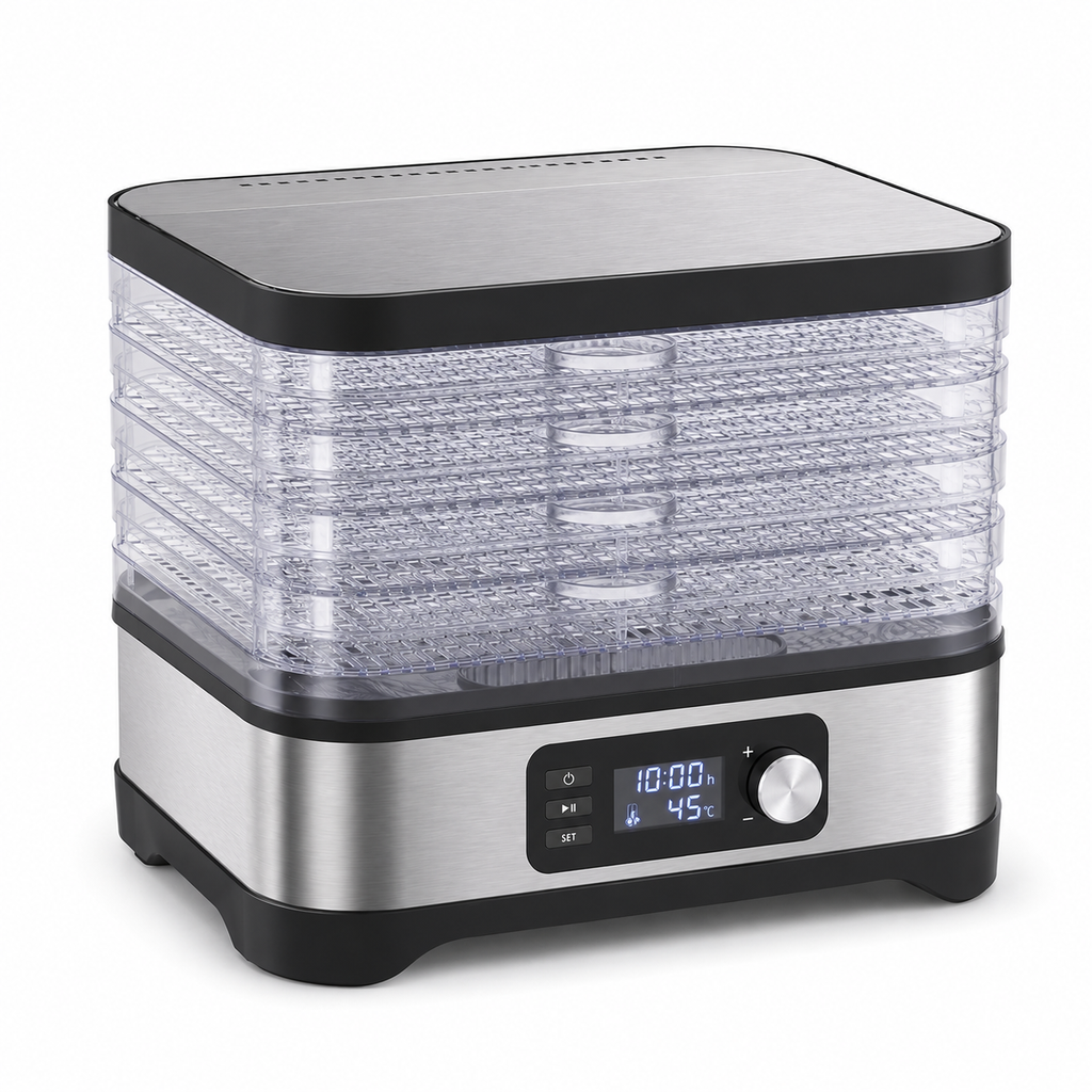 Déshydrateur alimentaire compact 5 plateaux 380W (sans BPA)