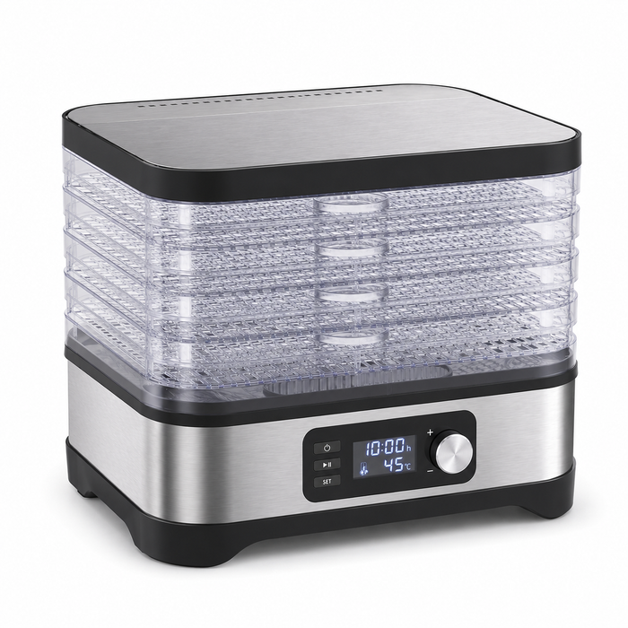 Déshydrateur alimentaire compact 5 plateaux 380W (sans BPA)