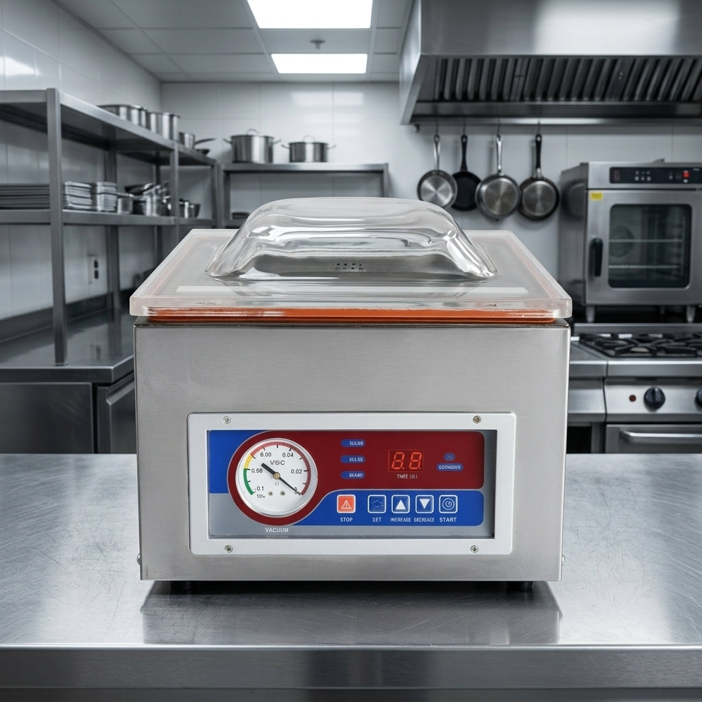 Machine sous vide à cloche semi-pro 26 cm (vide en chambre)