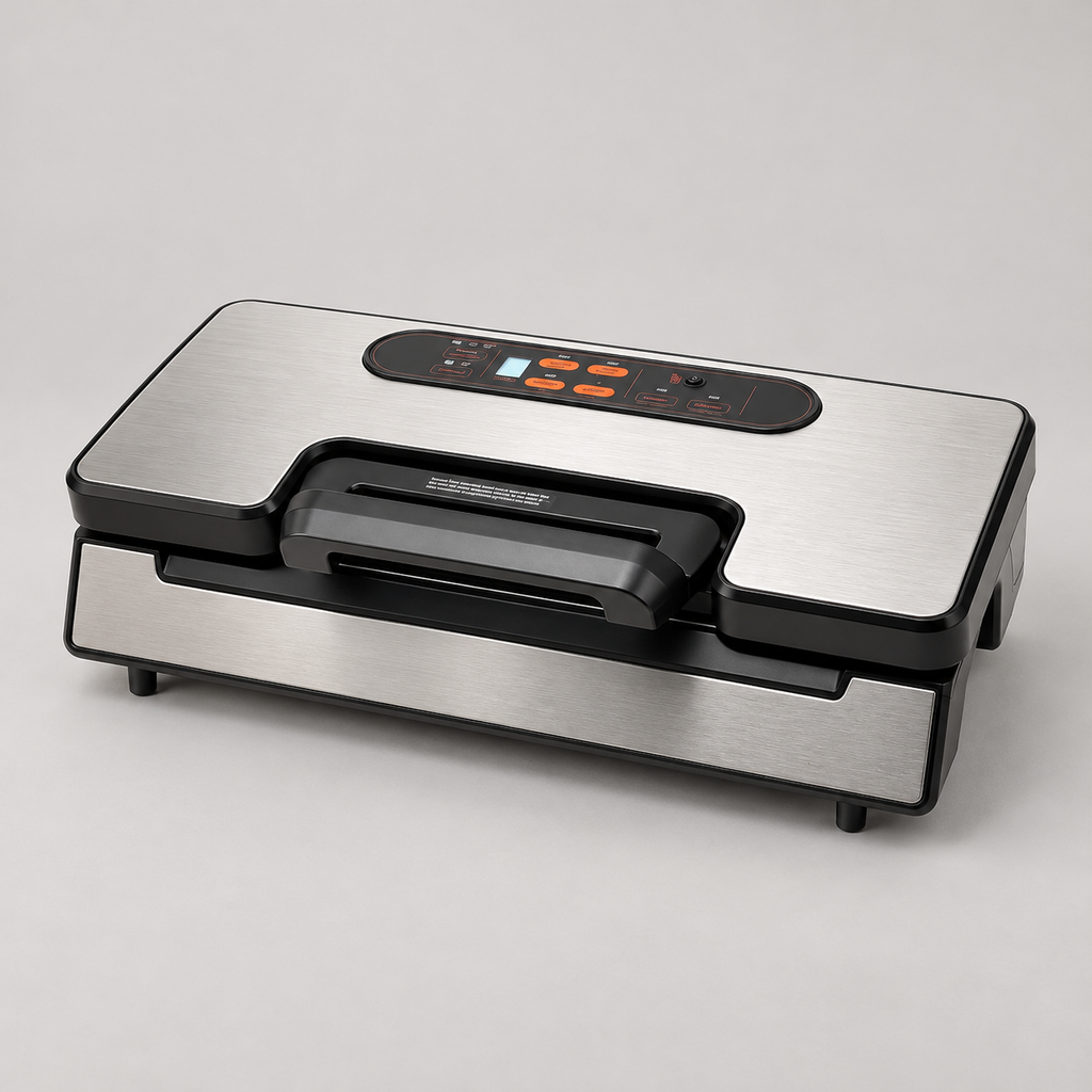 Machine sous vide inox 130W à aspiration renforcée -0,9 bar — vue studio