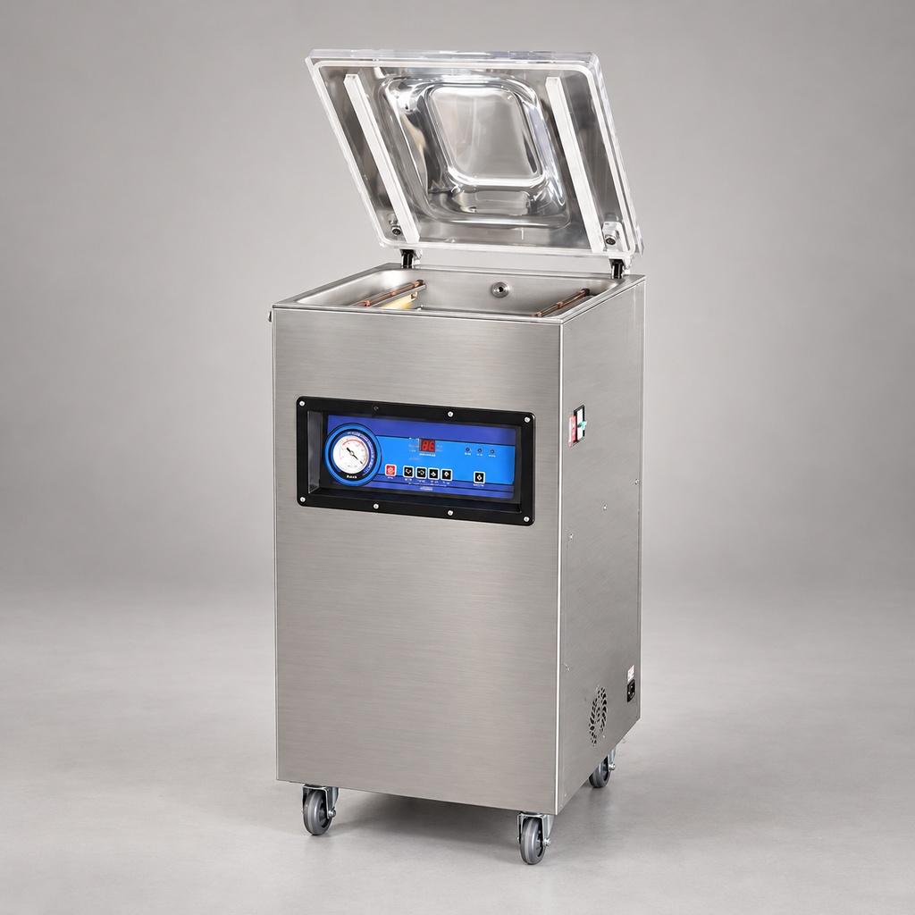 Machine sous vide à cloche professionnelle sur pied 900W — vue studio